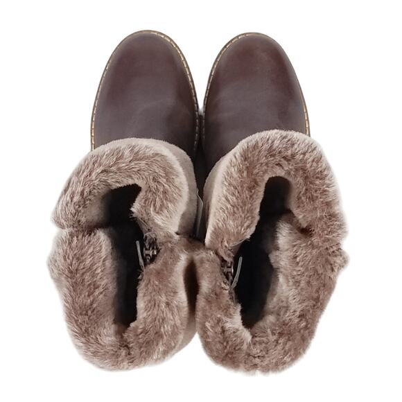 Bussola Faux Fur Boots Slouchy Wool Lined - Picture 13 of 16